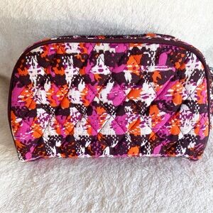 Vera Bradley Houndstooth Tweed Cosmetic Bag Sz Small